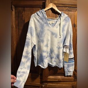 Vintage Havana Blue Tie-Dye Hoodie